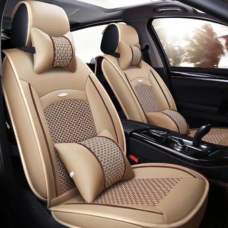 Универсальный чехол для автомобильных сидений кожаный Skoda Octavia Superb Rapid Yeti peugeot