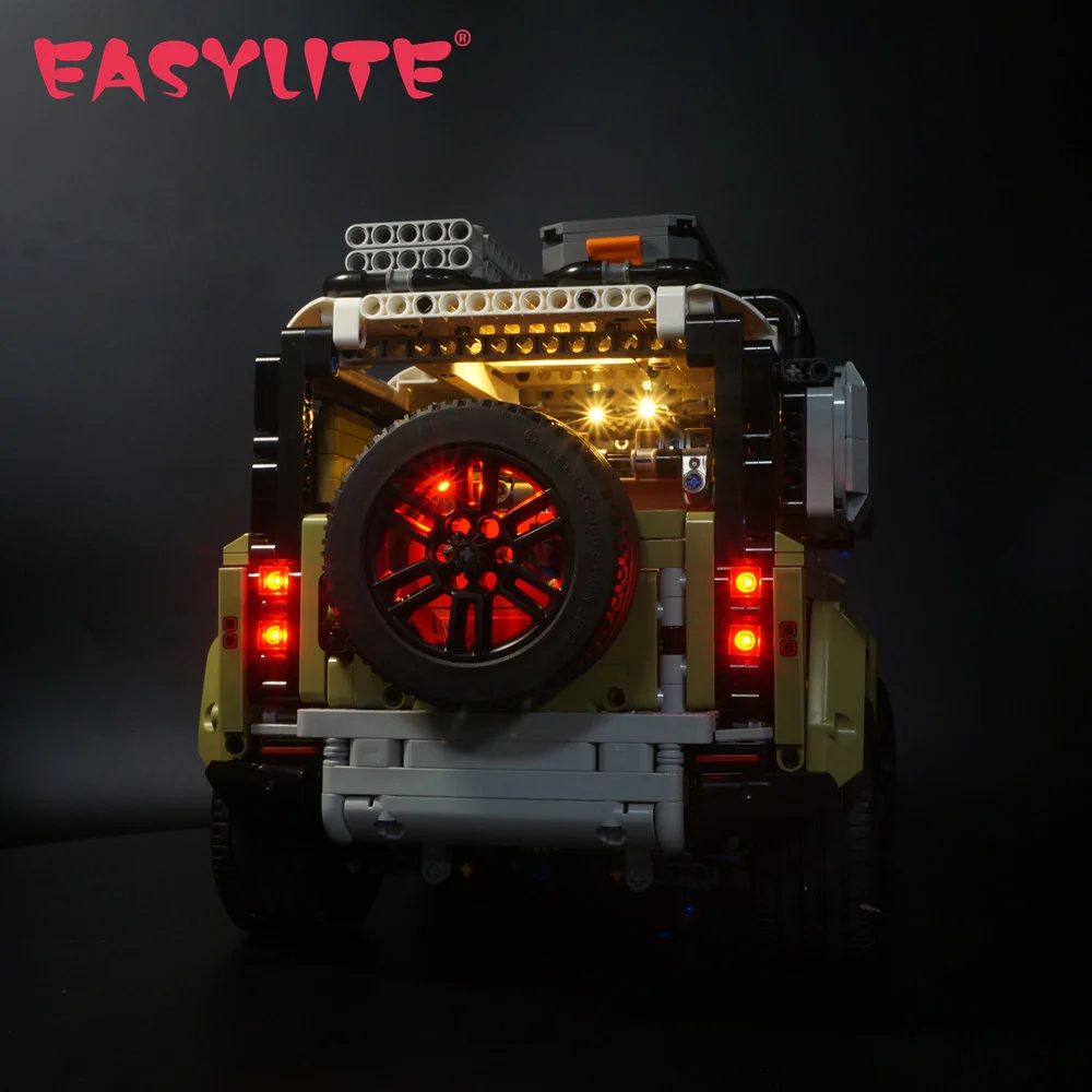 EASYLITE LED набор светильников для конструктора автомобиля Land Rover Defender 42110 без модели