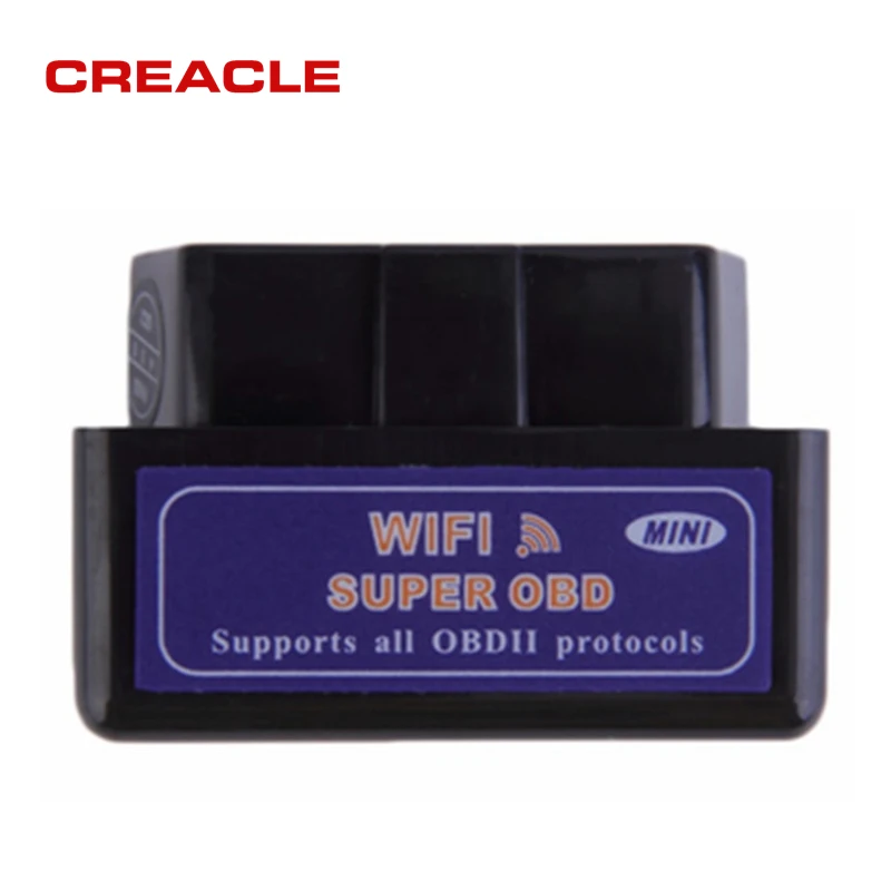 Автомобильный сканер OBD2 WiFi ELM327 V1.5 черный Мини диагностический инструмент