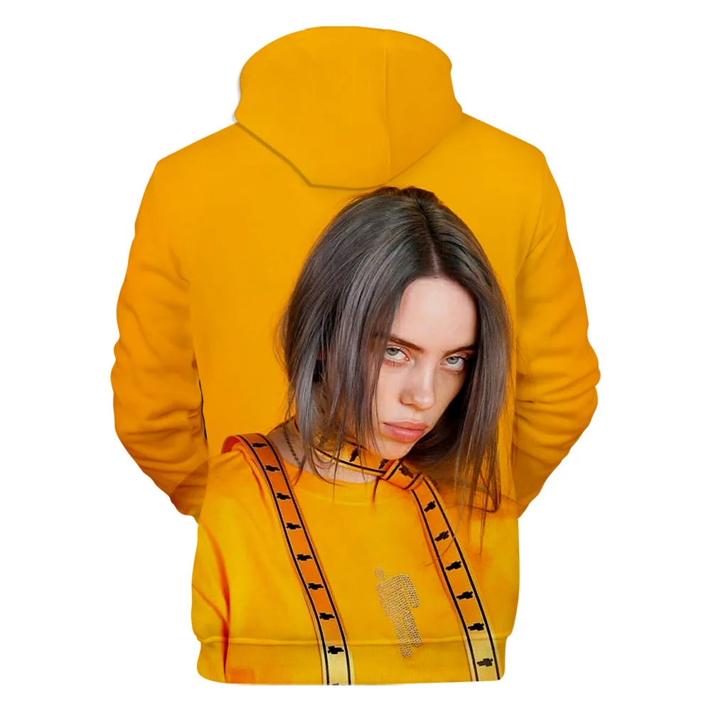 Модный дизайн Billie Eilish 3D толстовки Толстовка для мужчин и женщин Billie Eilish толстовки с капюшоном осенне-зимняя одежда куртки