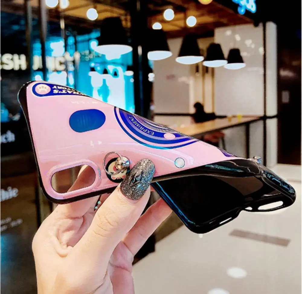 

Blu-ray camera wrist strap phone case For samsung GALAXY A70 A81 A50 A40 A60 A30 A20 A10 A9 A8 Anti-fall back cover coque capa