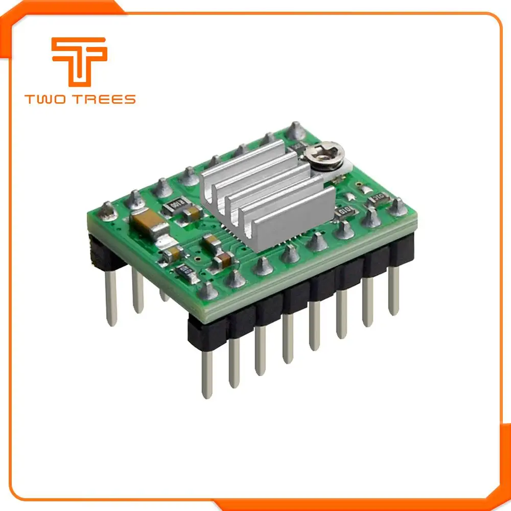 4 шт./лот StepStick DRV8825 A4988 Драйвер шагового двигателя с теплоотводом Reprap 4-слойные PCB пандусы заменить A4988 Драйвер