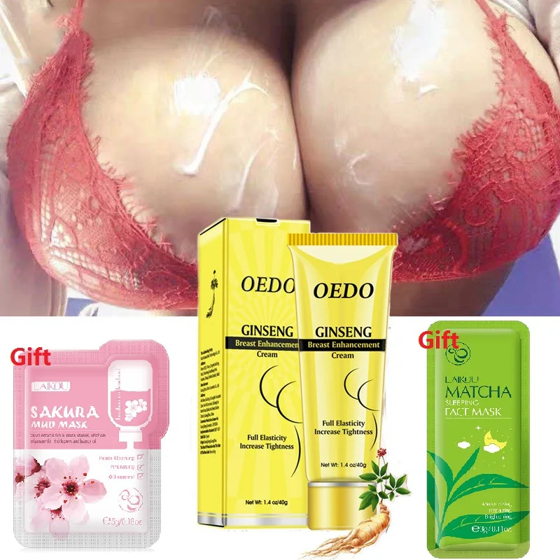 

OEDO Ginseng Breast Enlargement Cream Fast Growth Boobs Promote Female Hormone Lift Firming Massage Up Size Bust Body Care Cream