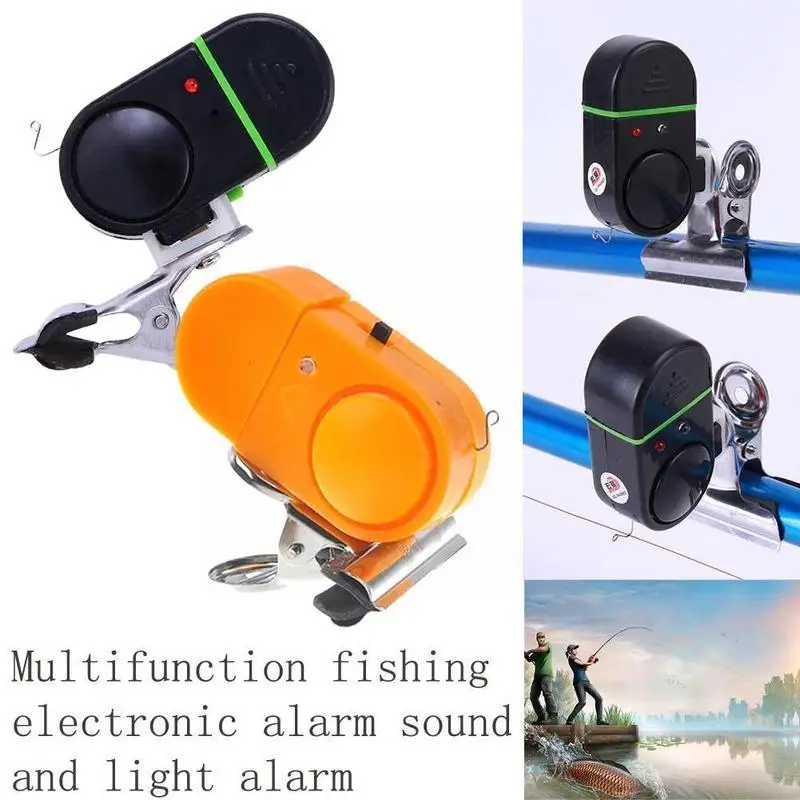 Черная электронная рыболовная сигнализация Колокольчик для удочки портативное