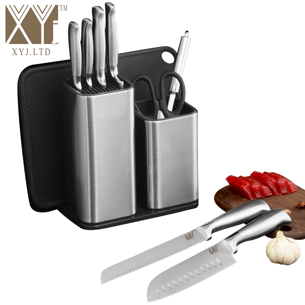 Держатель для кухонных ножей подставка из нержавеющей стали 6 дюймов 8 блок
