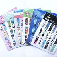 18pcsset cat magnet bookmark clips creative iron tower cactus book markers teacher supplies kawaii anime stationery