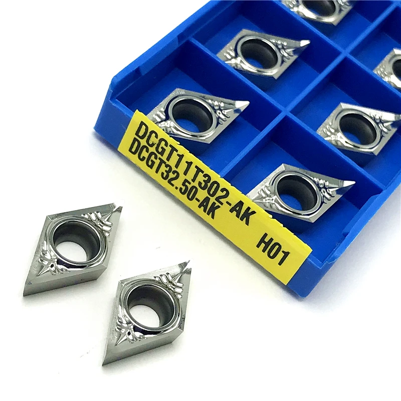 DCGT070202 DCGT070204 DCGT11T304 DCGT11T308 Aluminum turning tool Cutting Tool CNC Turning Inserts Copper aluminum processing |