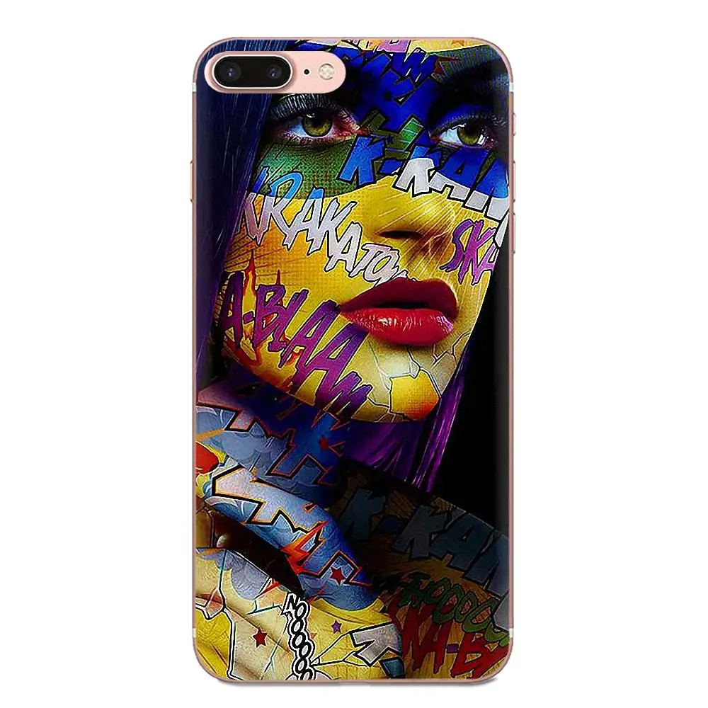 Artistic Colorful Girl Classic Print Phone Case For Galaxy Grand A3 A5 A7 A8 A9 A9S On5 On7 Plus Pro Star 2015 2016 2017 2018 | Мобильные