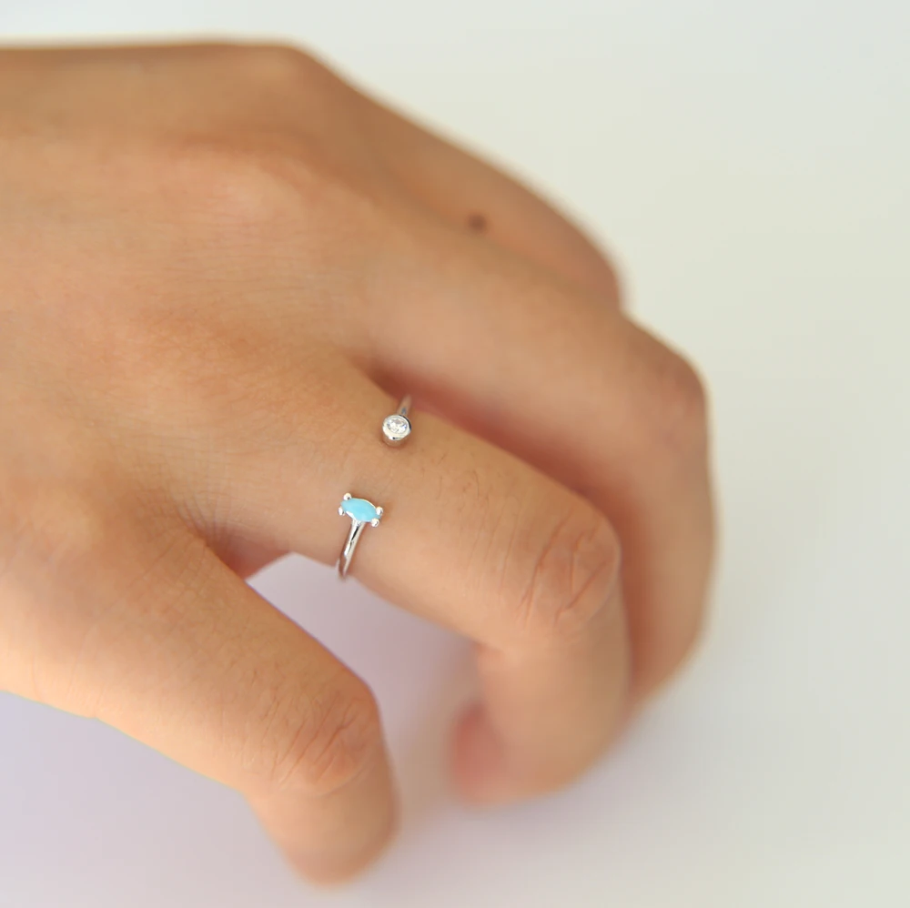 Классические простые женские кольца миди из стерлингового серебра 925 пробы с