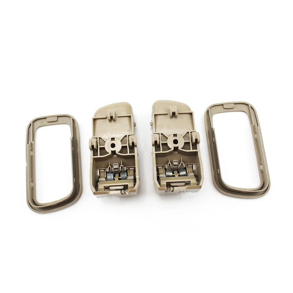 Автомобильный Стайлинг бежевый чехол внутренняя дверная ручка рамка для Nissan Navara