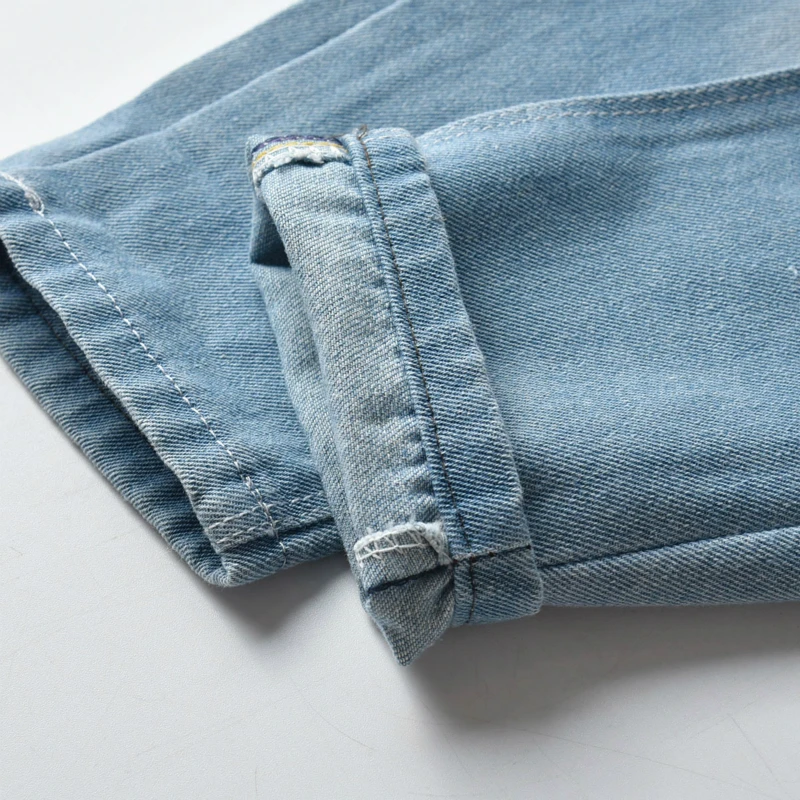 Новые осенние джинсы для маленьких девочек Длинные повседневные джинсовые штаны