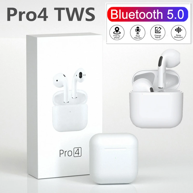 

Беспроводные Bluetooth-наушники Mini Pro 4 TWS, водонепроницаемые музыкальные наушники Hi-Fi, спортивные наушники-вкладыши, гарнитура для смартфонов IOS,...