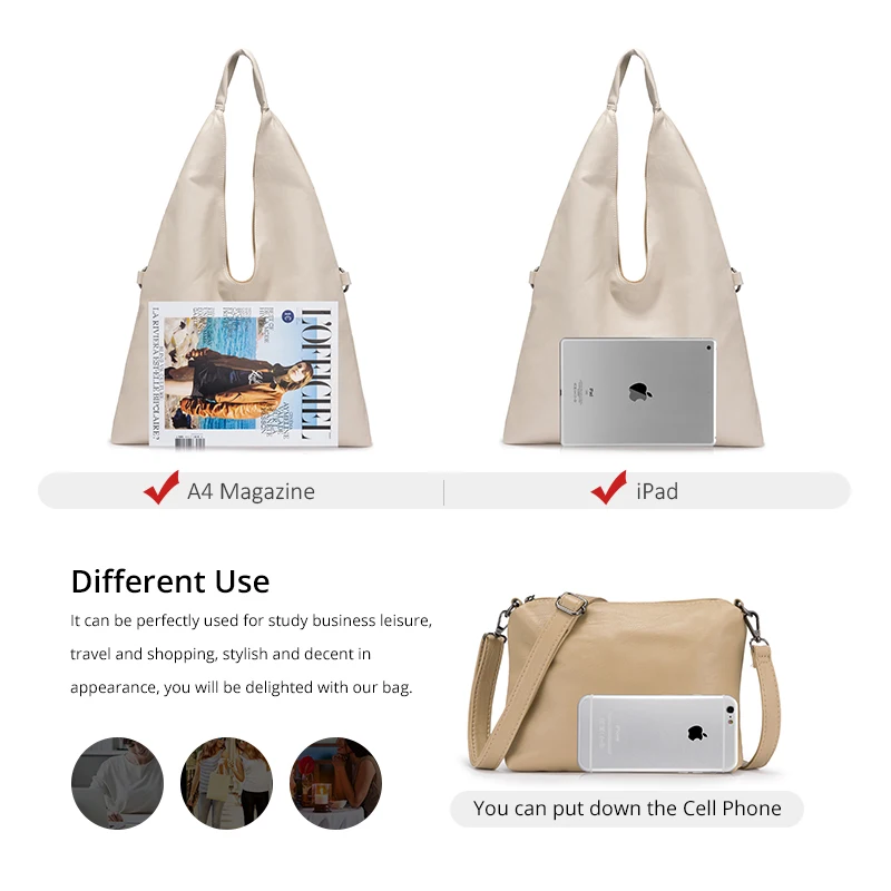 LOVEVOOK женские сумки через плечо для 2019 большие вместительные Набор сумок 2 шт