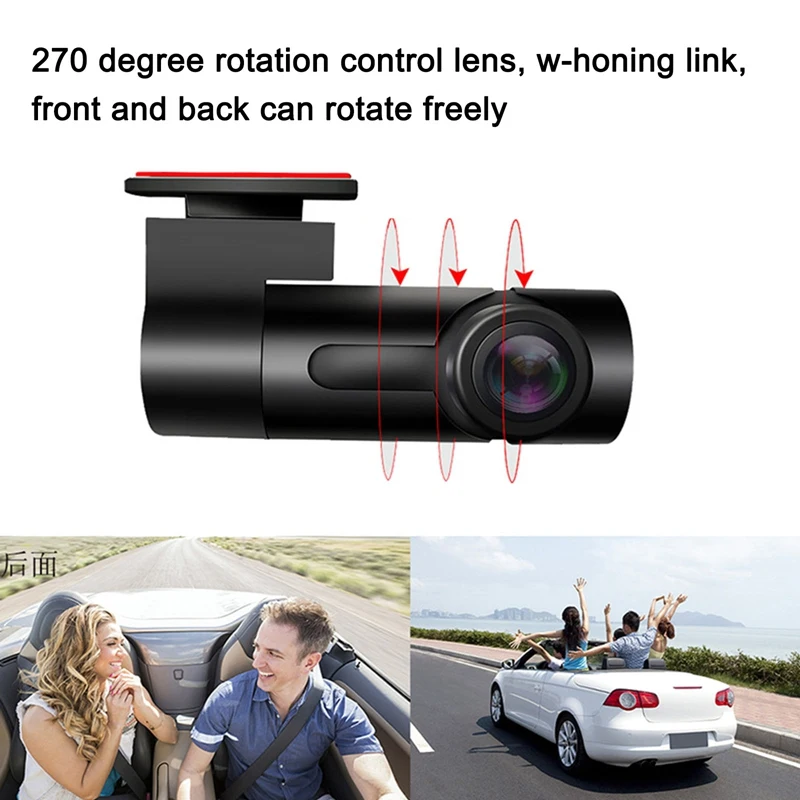 Dash Cam WI-FI FULL HD 1080P Мини-автомобиль Камера DVR Беспроводной и функцией ночной съемки