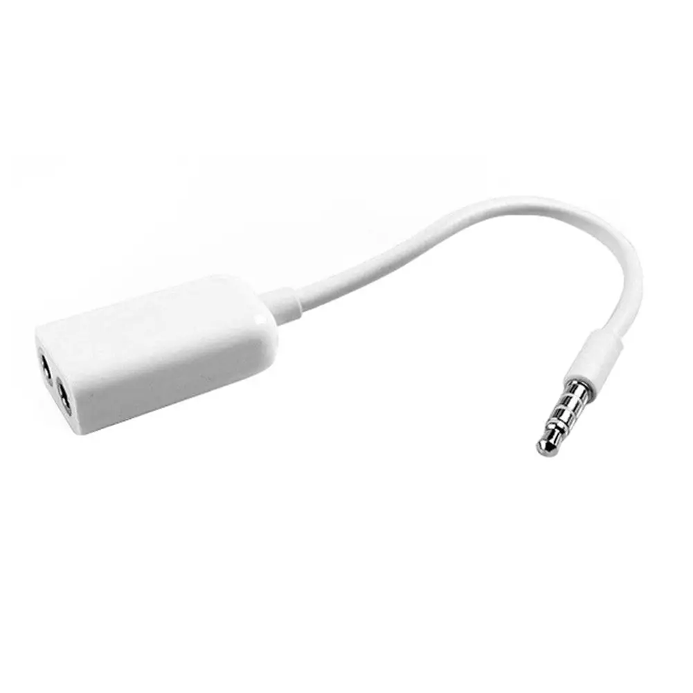 

3.5mm Male to Dual Female Headphone Jack Splitter Audio Transmission Adapter Cable For Mobile Phone Tablet Laptop TV Speaker
