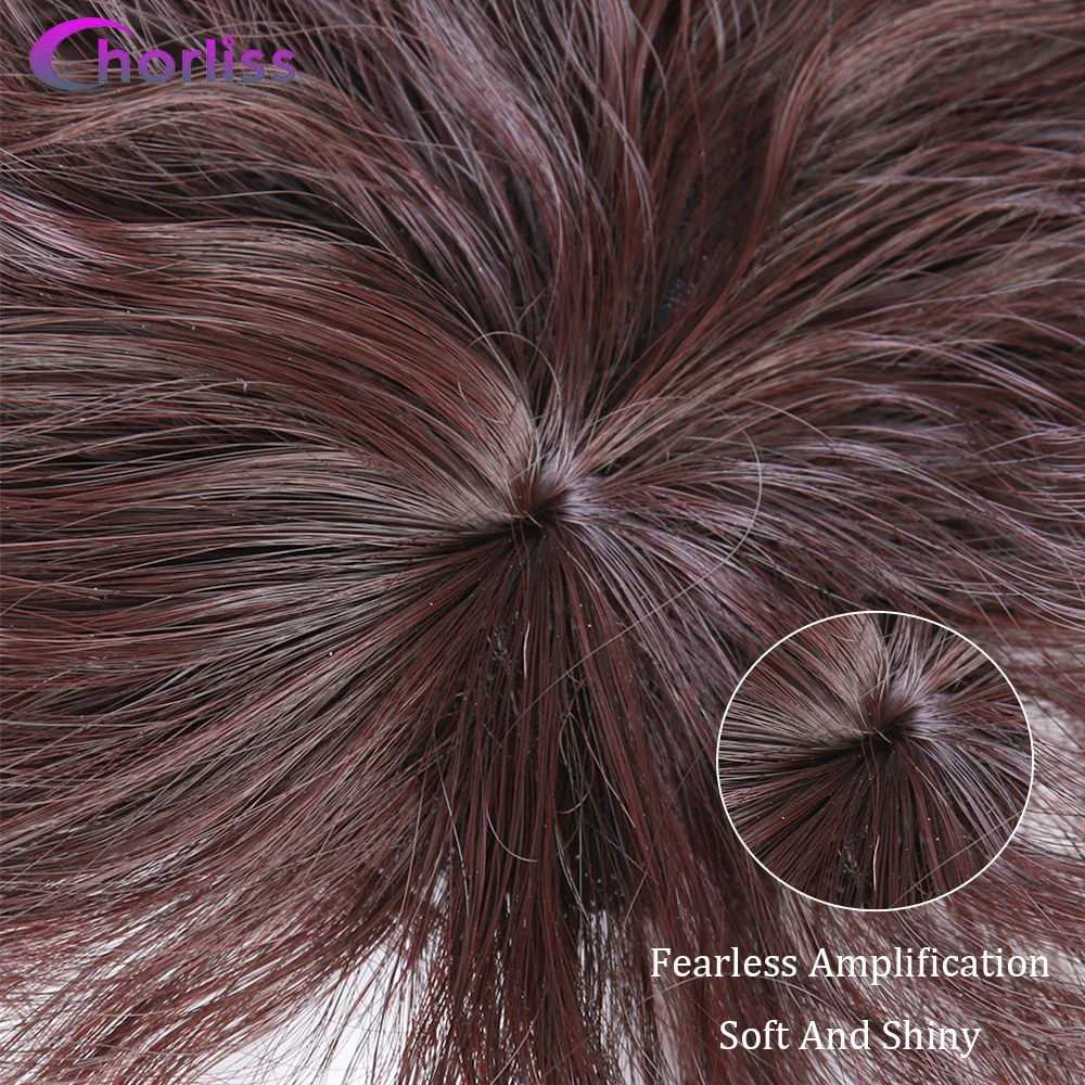 Chorliss Clip-On Hair Topper Short Curly 2 Clip In One Piece Hairpiece For Women top of the head Twistful | Шиньоны и парики