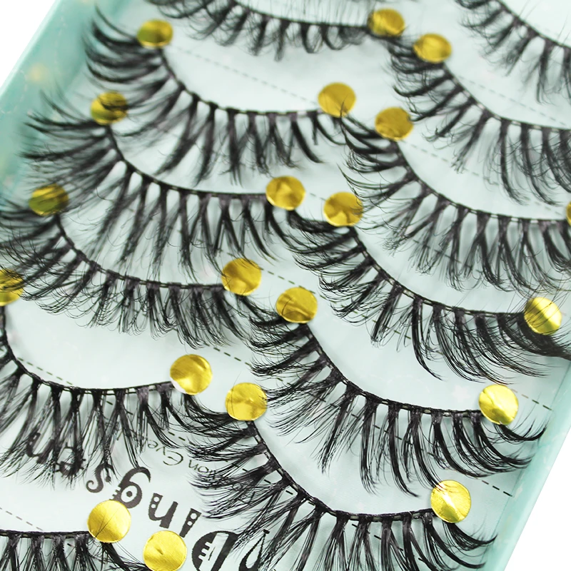 5 пар Натуральные Искусственные длинные норковые 3d-ресницы для макияжа | Красота
