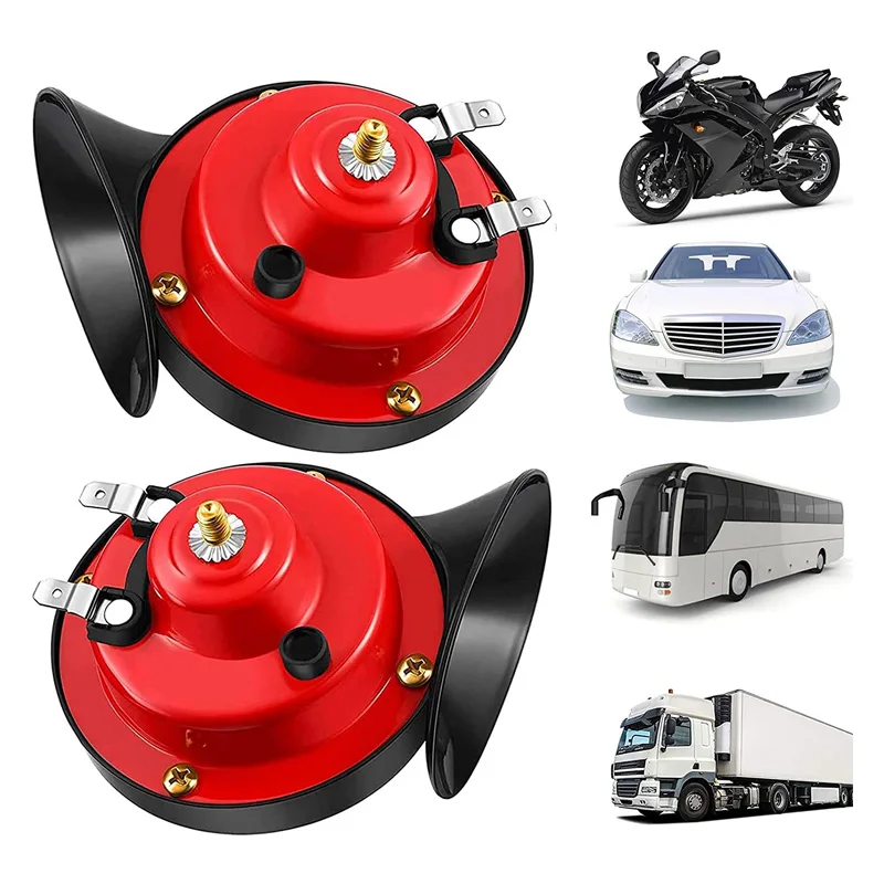 2 шт. 12 в воздушный гудок для автомобиля Улитка Электрический морской лодки