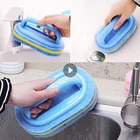 Щетка для чистки, ручная губка, керамическая щетка для ванной, ванной, стеклянной плитки, щетка для туалета, губка, инструмент для чистки стен, прямые продажи