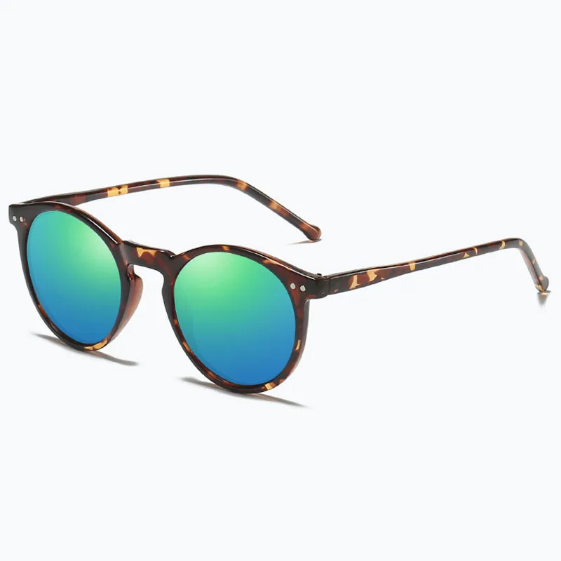 Солнечные очки в круглой оправе UV400 для мужчин и женщин модные поляризационные