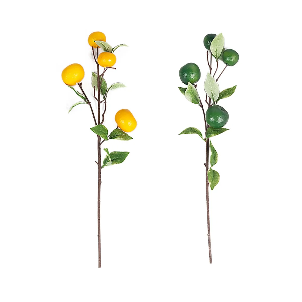 Искусственные оранжевые украшения для дома цветы имитация апельсинов ветки