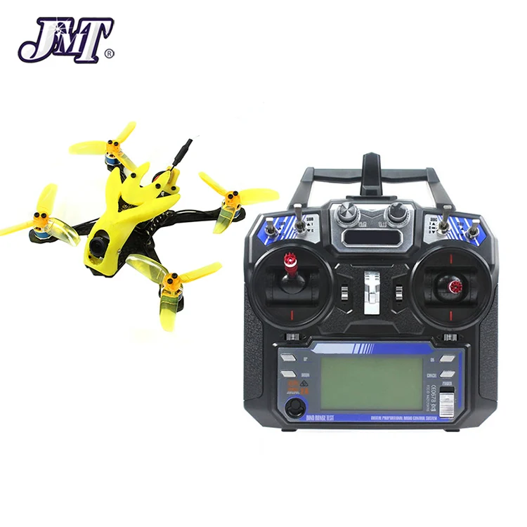 DIY гоночный Дрон 135 мм бесщеточный FPV 2S мини F4 Контроллер полета XT1104-7500KV Flysky FS I6 пульт дистанционного управления RC Квадрокоптер - Color: RTF With Transmitter