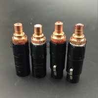2x neutrik xlr female to rca female socket adapter gold balanced plug male