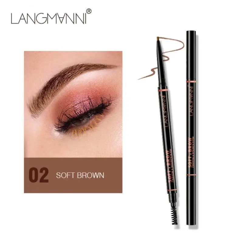 New 4 Color Natural Long Lasting Eyebrow Pencil Waterproof Sweatproof No Fading Pen Not Blooming | Красота и здоровье