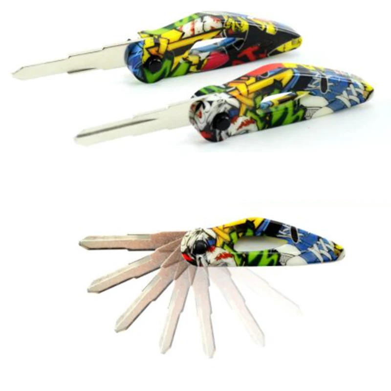 Случайный Мотоцикл модифицированные ключи эмбрион складной ключ аксессуары