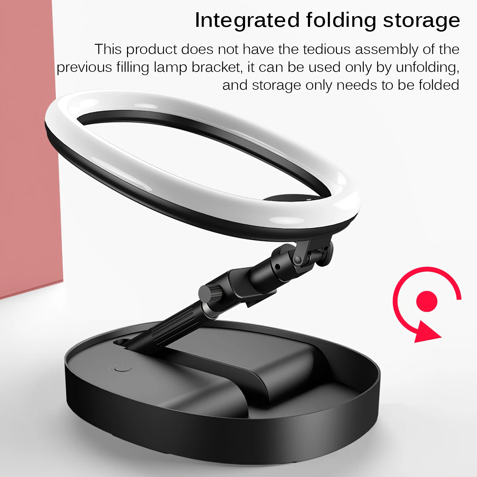 

Selfie Ring Light Photography Stretchable Makeup Live Lamp Phone Selfie Ring Light Can Clamp 5 Phones for Live Video Conference