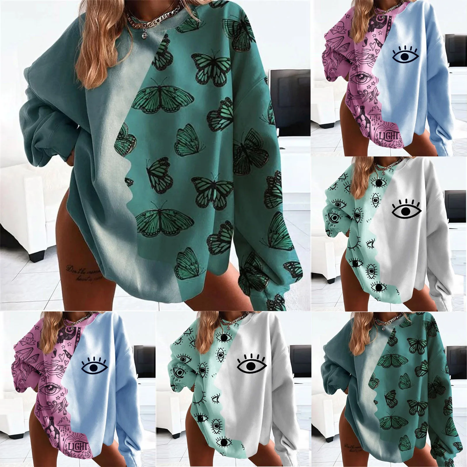 

genshin impact Hoodies Fashion Women Print Long Sleeve Comfortable Breathable O-Neck Shirt Tops Oversized hoodie толстовка женск