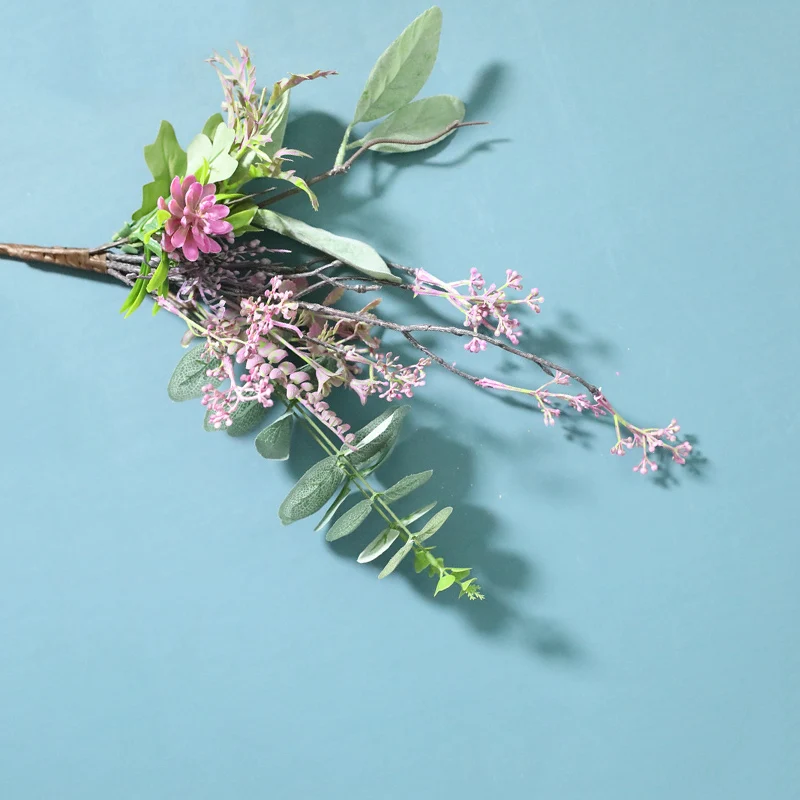 Искусственные цветы со стеблей искусственная листва эвкалипт стиль INS свадебное