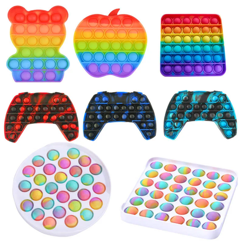 

Push Pops System Its Bubble Hot Air Balloon Car Color Fidget Toys Autism Special Needs Sensory Anti-stress Relief Toy Kids Toys