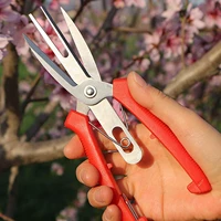 double port agriculture thinning scissors fruit and flower shears multi use pruning bonsai cultivating tool garden picking shear