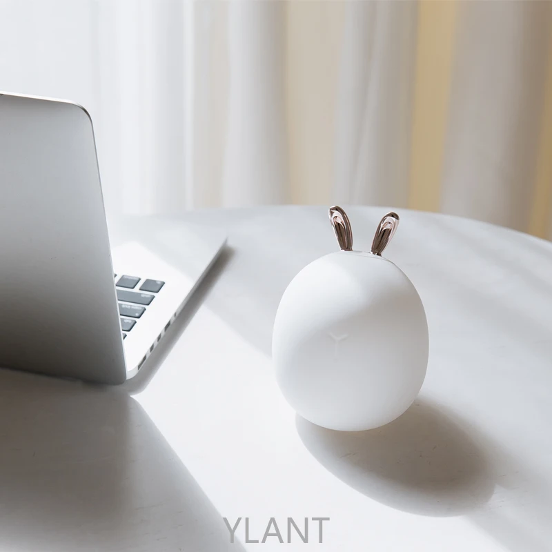 

2021 Lovely Cute Rabbit Deer LED Lamp Wireless Touch Sensor Silicone Children Kids Baby Bedside Decoration Christmas Night Light