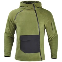 autumn winter mens tactical outdoor hiking fleece jacket windproof thick warm jacket soft camping hoodie coat hunting clothes