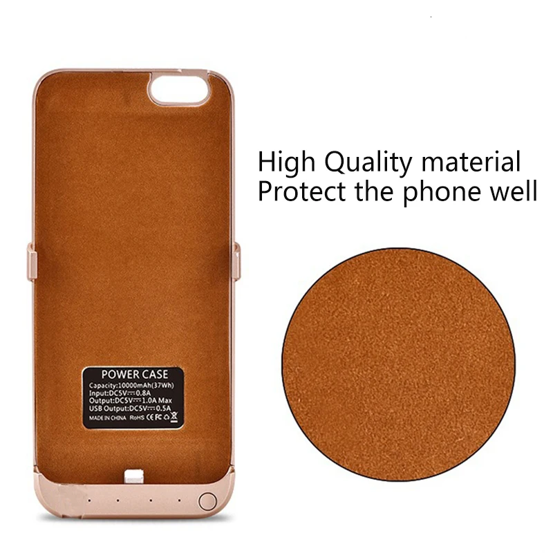 

Xilecaly 10000mAH Power Bank Charging Case For iPhone SE 2020 7 8 Plus Battery Charger Case Battery Case For iPhone 6 6S Plus