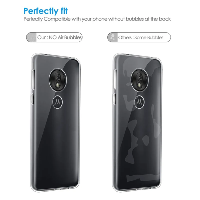 Прозрачный мягкий чехол из ТПУ для Motorola Moto G7 Plus Play Power USA европейская версия задняя