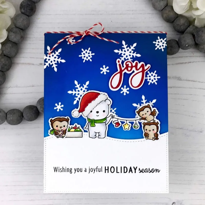 Металлические Вырубные штампы с смешанным рождественским рисунком подходят к