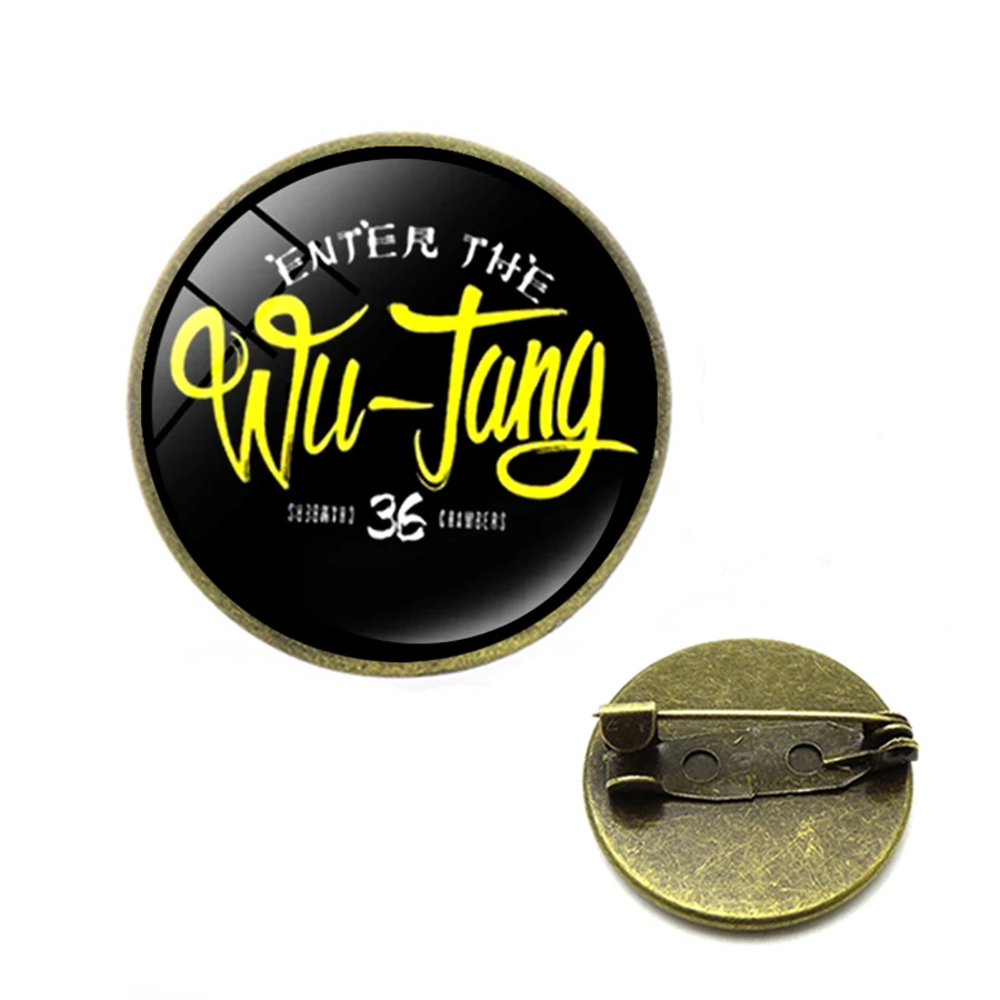 Wu Tang Clan броши старая школа хип-хоп крутые желтые Броши с логотипом булавки