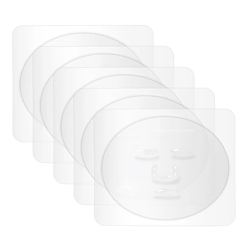 

5Pcs DIY Facial Mask Mold Tray Plate Transparent PVC Fruit Vegetable Seaweed Mud Skin Care Beauty Salon Makeup Tool K3NE