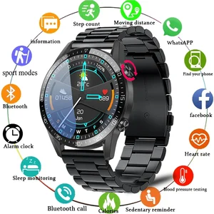 2021 new bluetooth call smart watch men full touch screen ip68 waterproof heart rate health sports smartwatch pk huawei gt2 pro free global shipping