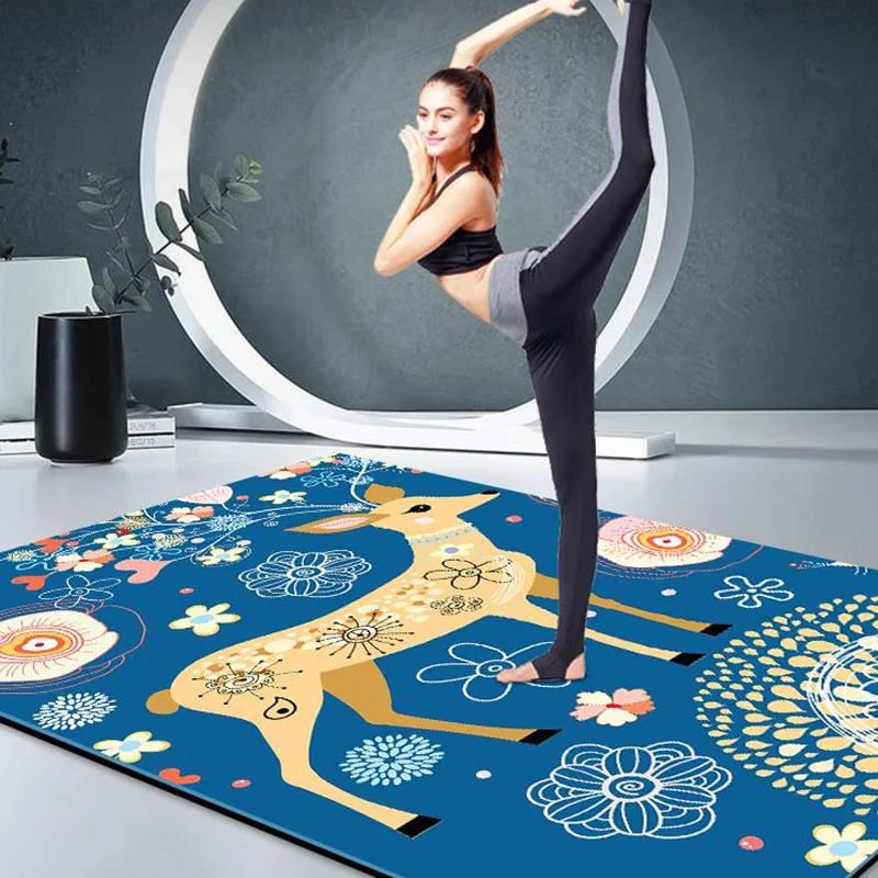 6mm Thickened Various Patterns Yoga Colchoneta Ejercicio Floor Mat For Pilates Tapis Sport Fitness Epais Absorb Sweat Breathable | Спорт и