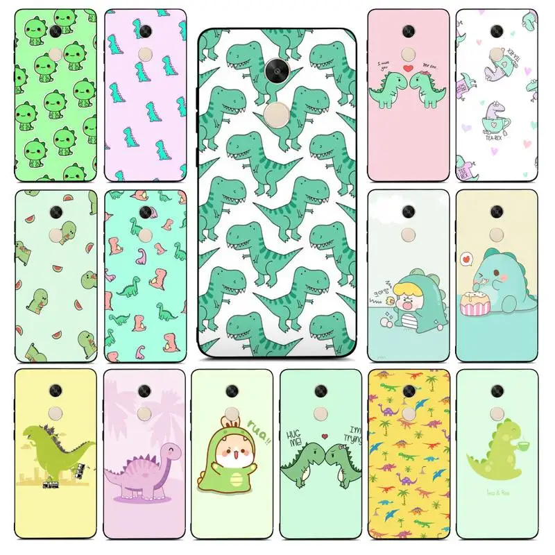 

Yinuoda Cute Cartoon Animal Dinosaur Phone Case for Redmi Note 8 7 9 4 6 pro max T X 5A 3 10 lite pro