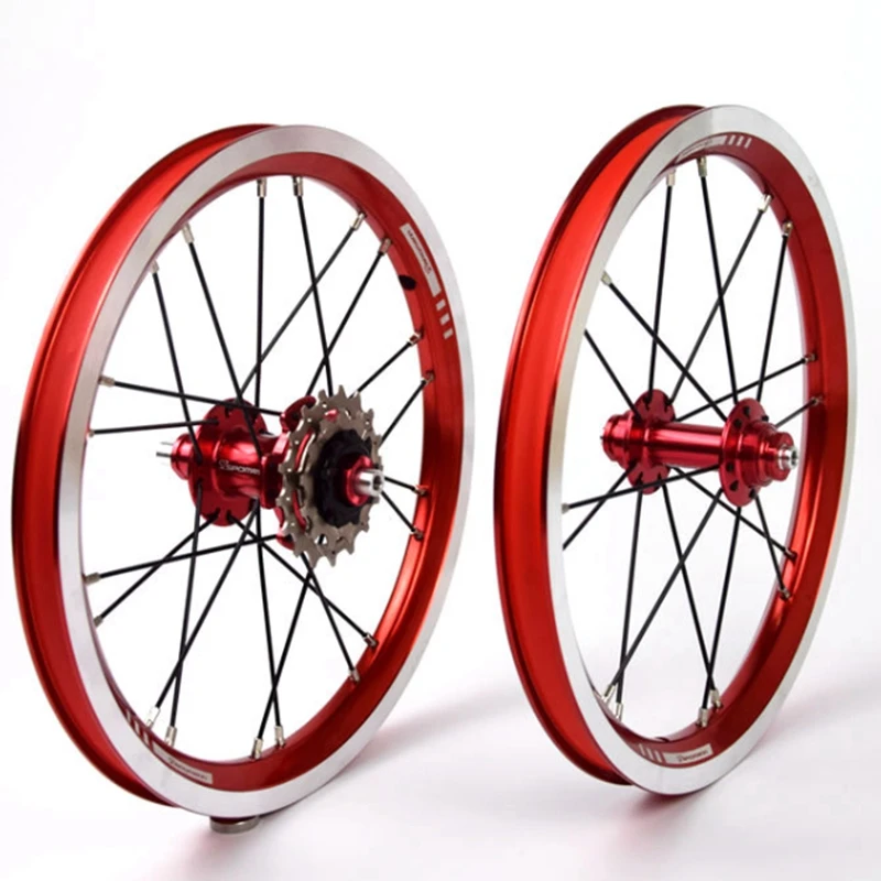 SPOMANN V-Brake Three-Speed Small Wheel Set Front Two Rear Five Peilin Hub Folding Car | Bicycle