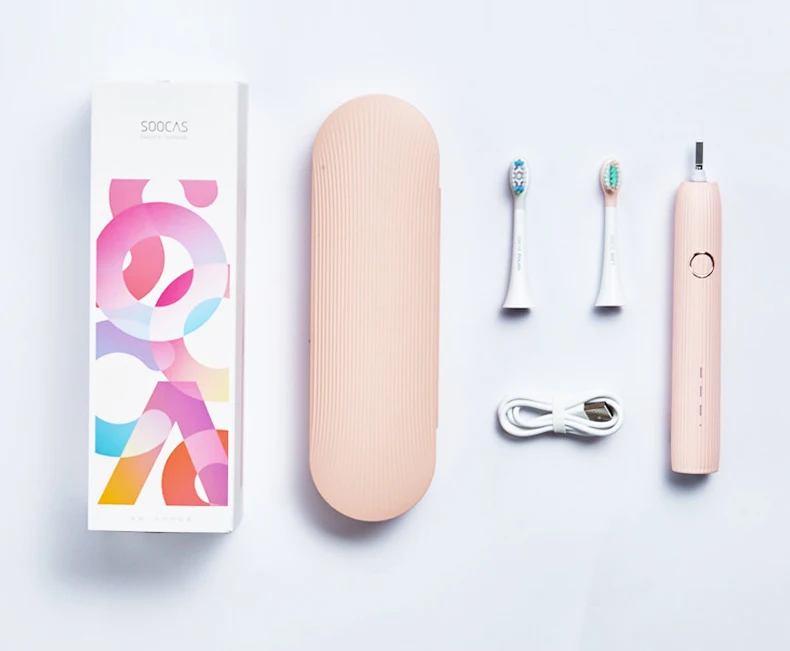 

Soocas electric toothbrush V1 IPX7 waterproof Sonic Cleaner brush Type-C Fast chargeable Adult Couple Ultrasonic tooth brush
