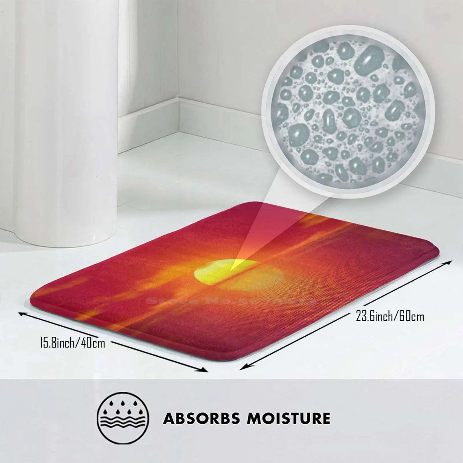 3D товары для дома с закатом в раю коврик подушка закат природа пейзаж восход и