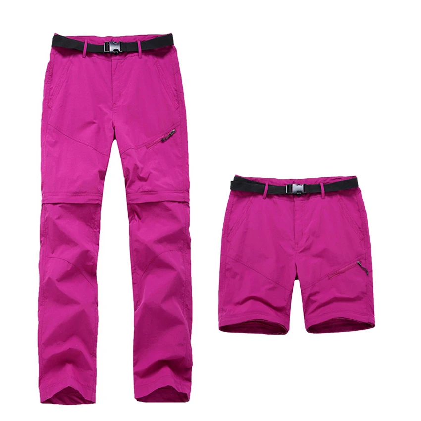 Женские двухкомпонентные съемные шорты штаны для горного трека быстросохнущие