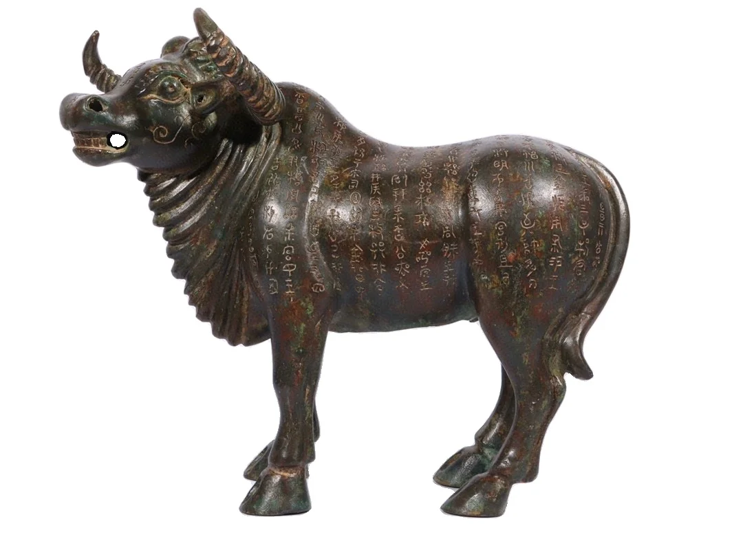 

LaoJunLu Han бронзовая фигурка периода династии надпись Bullfighting, имитация античной бронзы, коллекция шедевров китайского солдатика