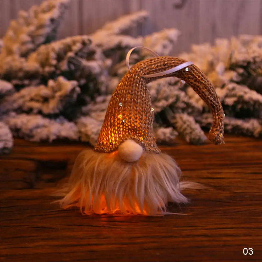 Уникальные рождественские огни лесной эльф Рождественская елка украшение